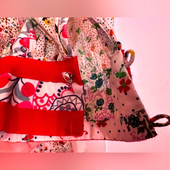 Hunter Bell Jasper Dress Patchwork Dress Size Medium - Picture 8 of 9